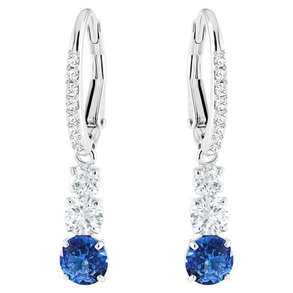 Swarovski Stilla Attract drop earrings - Blue